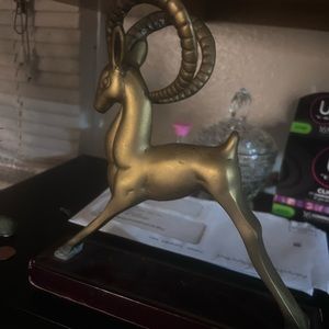 VINTAGE MID CENTURY MODERN BRASS IBEX
